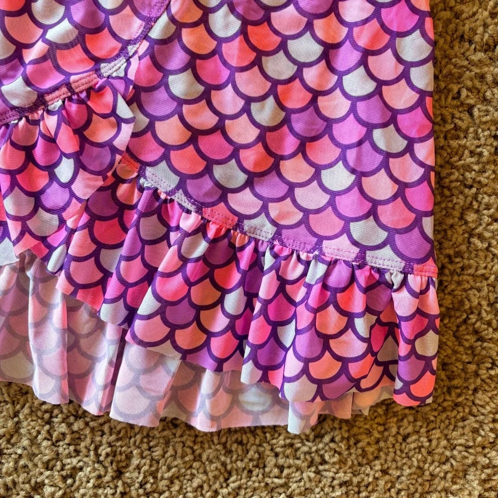 Target Cat & Jack Pink Purple Mermaid Mesh Swim Skirt Coverup Small 6/7 NWT NEW